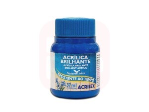 Tinta Acrílica Brilhante 37ml Azul Turquesa 501 - Acrilex